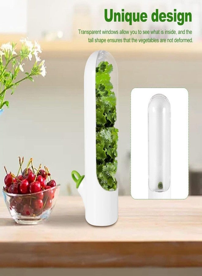 LinaLife Kitchen Herb Saver Keeper Cup Fresh Produce Refrigerator Herbs Storage Container Herb Storage for Cilantro,Parsley, Asparagus,Keeps Vegetables Fresh for 2-3 Week - Image 5